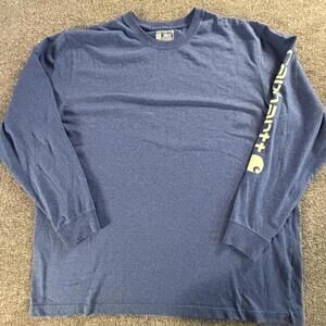 Carhartt Men's Long Sleeve Loose Fit Shirt XL Blue #866‎